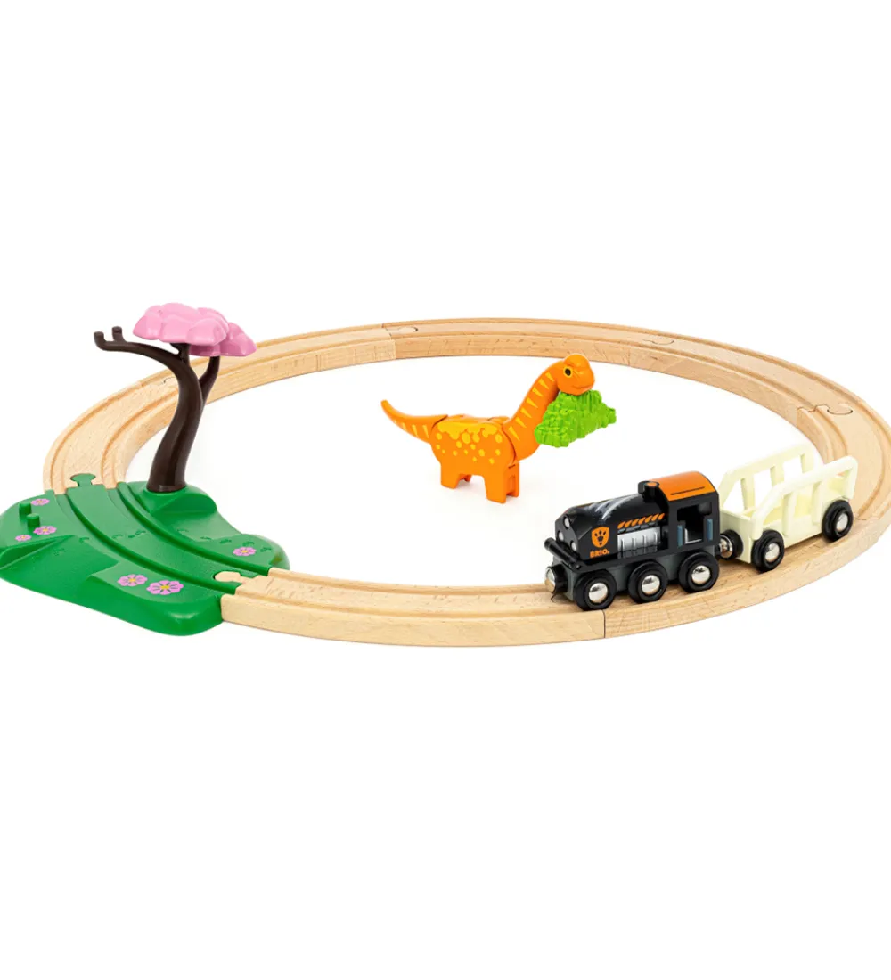 Brio-BRIO World Togbane - Cirkelsæt Dinosaur - 12 Dele - 36098