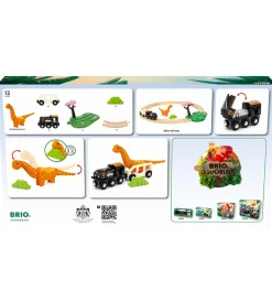 Brio-BRIO World Togbane - Cirkelsæt Dinosaur - 12 Dele - 36098