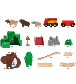 Brio-BRIO World Togbanesæt - Nordic Animal Set - 26 Dele 33988
