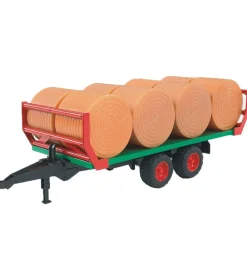 Traktorer-Bruder Arbejdsmaskine - Anhænger m. 8 Halmballer - 02220