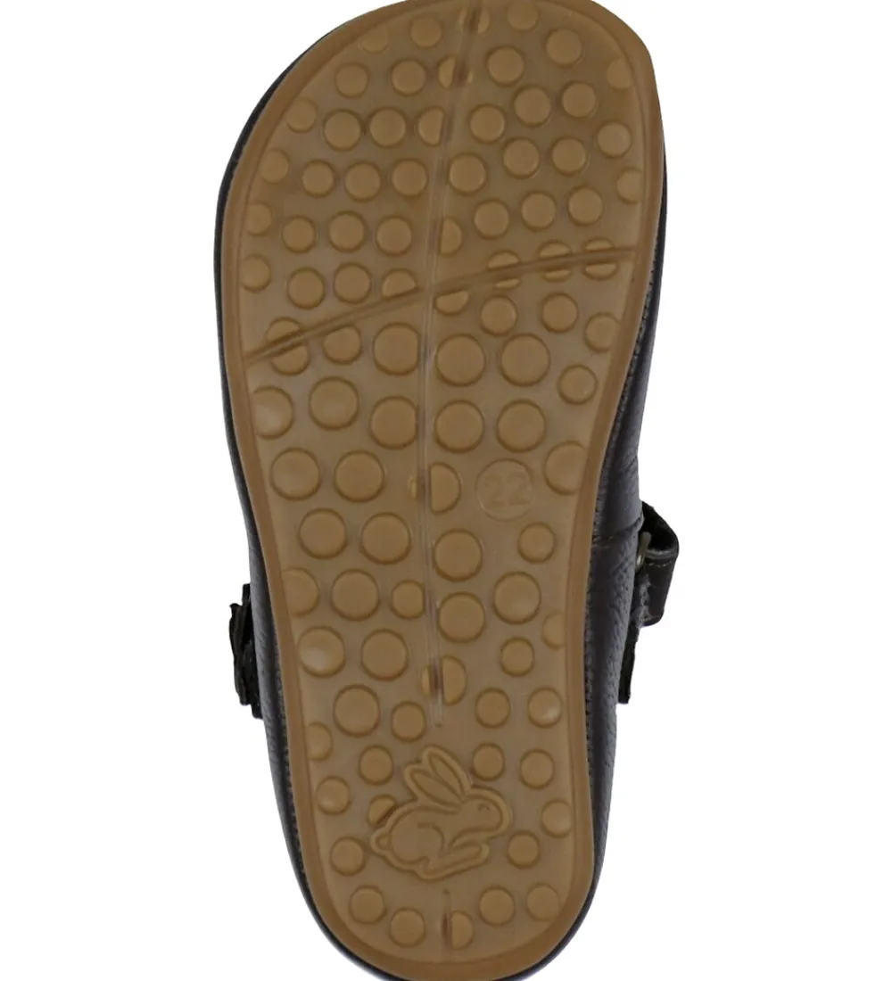 Hjemmesko-Bundgaard Ballerina Skindfutter - Wide Fit - Aya Flower - Brown