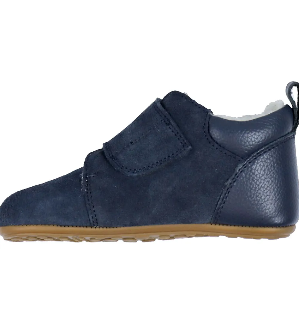 Hjemmesko-Bundgaard Hjemmesko - Wide Fit - Teddy Navy - Blue