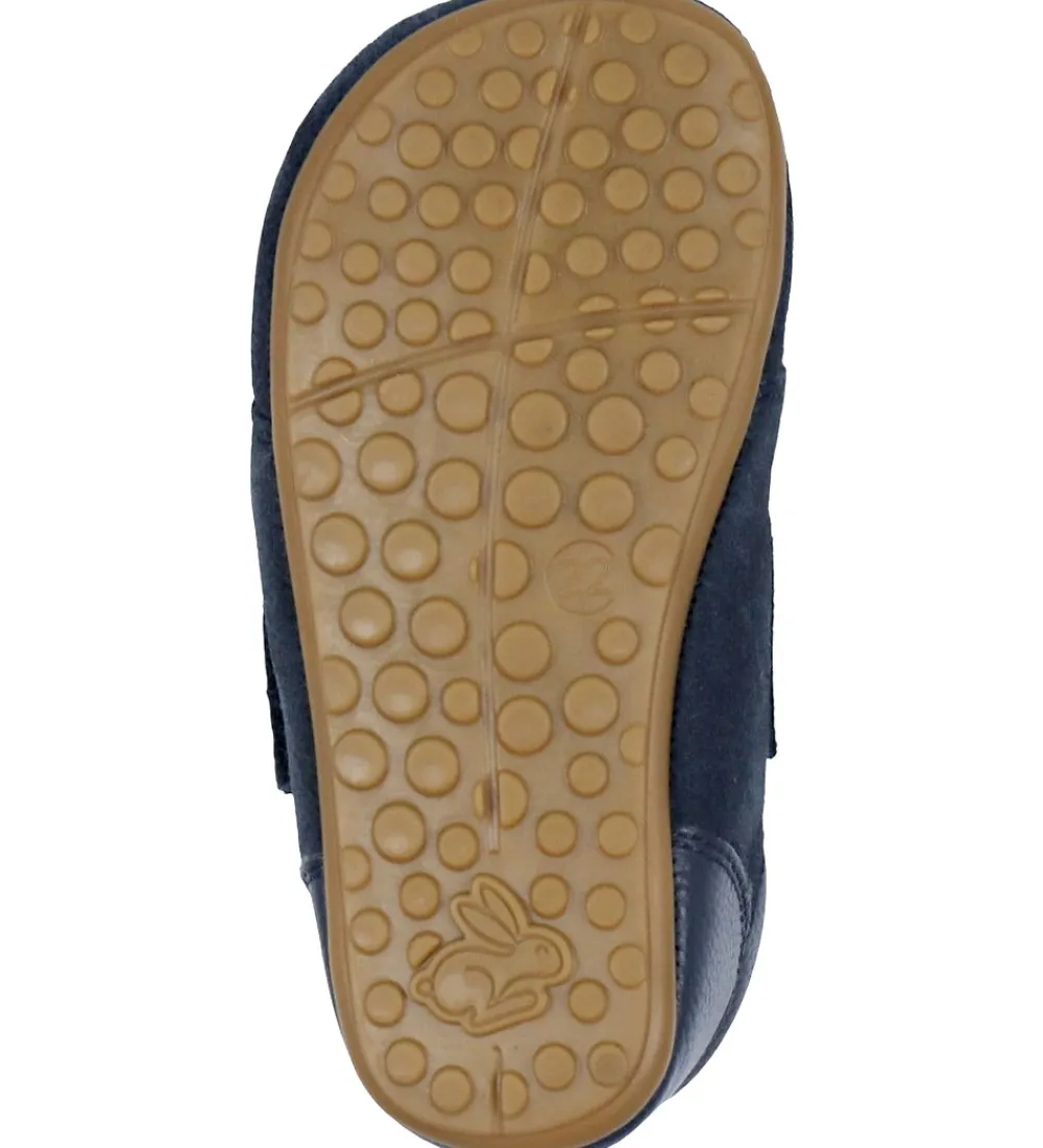 Hjemmesko-Bundgaard Hjemmesko - Wide Fit - Teddy Navy - Blue