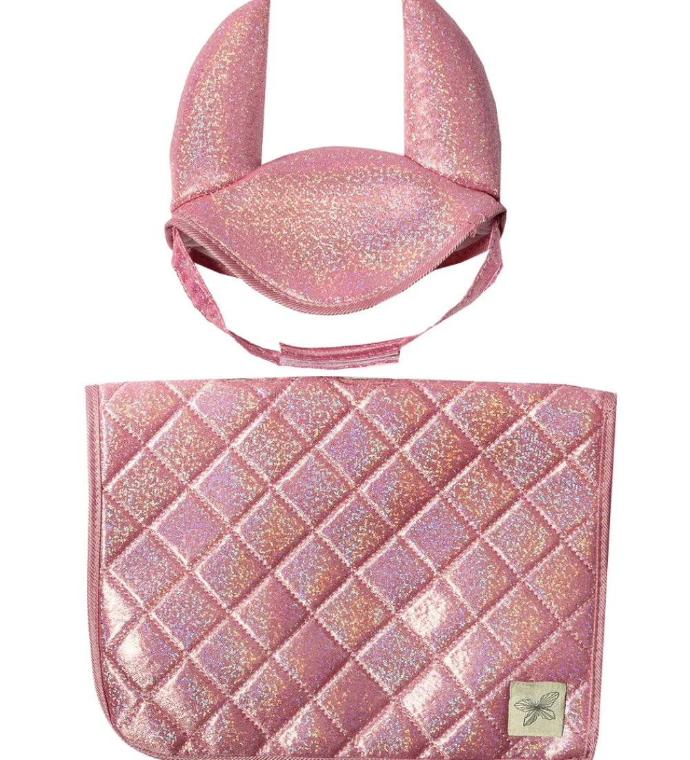 Kæpheste-by ASTRUP Sadelunderlag Til Kæpheste - Pink m. Glimmer