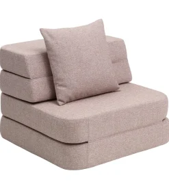by KlipKlap Sofaer*Foldesofa - 3 Fold Single - 70 cm - Soft Rose/Rose