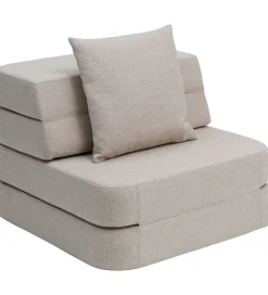 Sofaer-by KlipKlap Foldesofa - 3 Fold Single - 70 cm - Beige/Sand