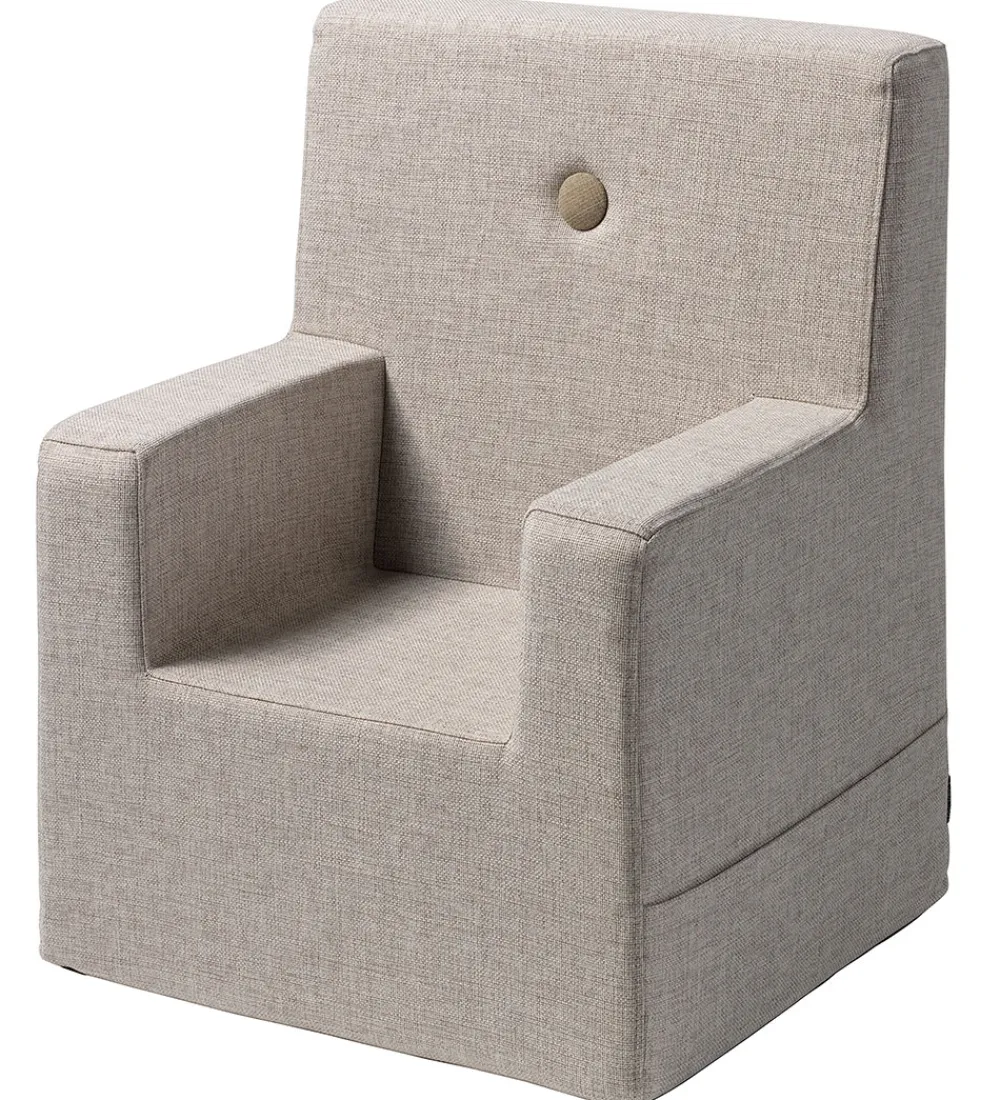 Stole-by KlipKlap Lænestol - Kids Chair XL - 63x49x42 cm - Beige w. Sa