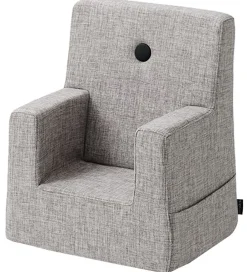 by KlipKlap Stole*Lænestol - Kids Chair - 43x43x50 cm - Multi Grey/Gre