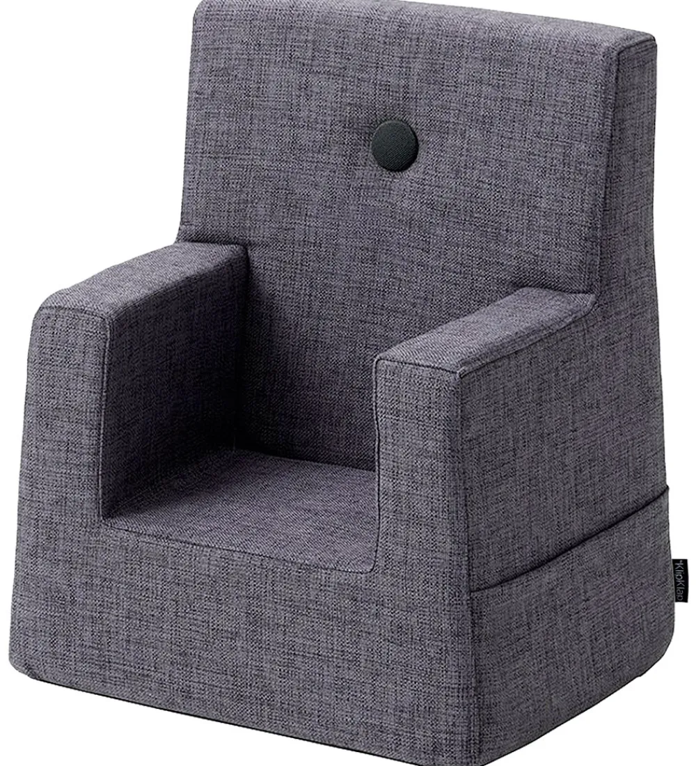 by KlipKlap Stole*Lænestol - Kids Chair - 50x43x33 cm - Blue Grey w. G
