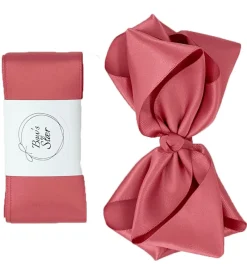 Hårbånd-By Stær Dåbsbånd m. Sløjfe - Satin - Dusty Berry