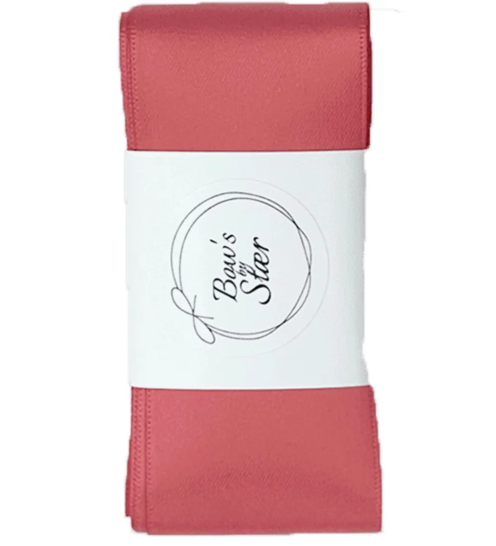 Hårbånd-By Stær Dåbsbånd m. Sløjfe - Satin - Dusty Berry