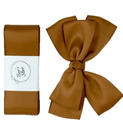 Hårbånd-By Stær Dåbsbånd m. Sløjfe - Satin - Double Bow - Golden Br