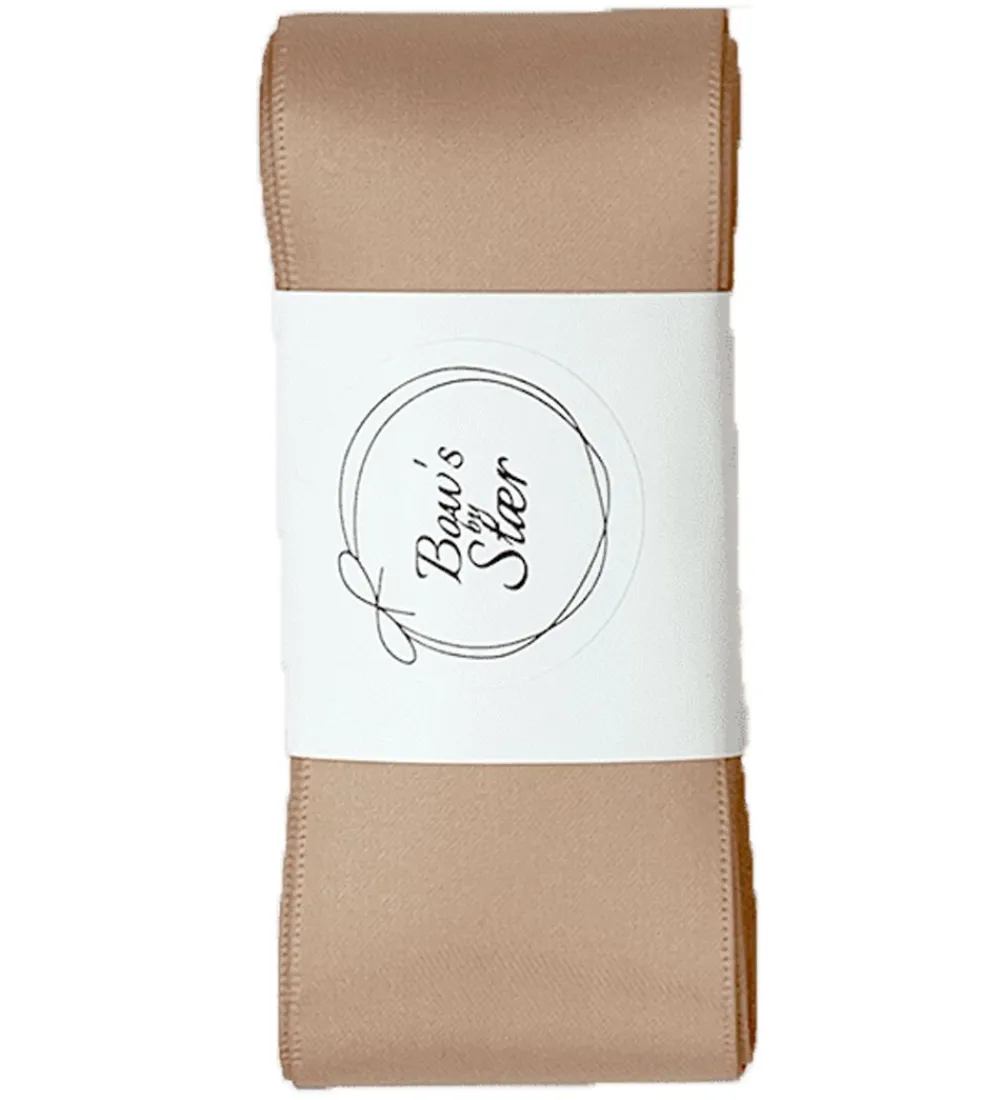 Hårbånd-By Stær Dåbsbånd m. Sløjfe - Satin - Beige