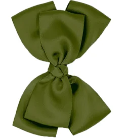 Hårbånd-By Stær Dåbsbånd m. Sløjfe - Satin - Double Bow - Moss