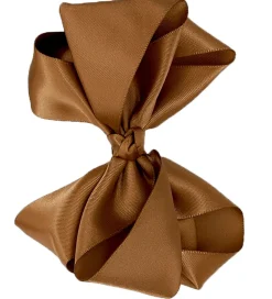 By Stær Hårbånd*Dåbsbånd m. Sløjfe - Satin - Golden Brown