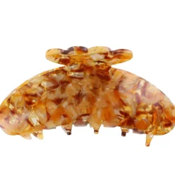 Hårspænder|Hårpynt-By Stær Hårklemme - Asta - 10x5 cm - Brun Meleret