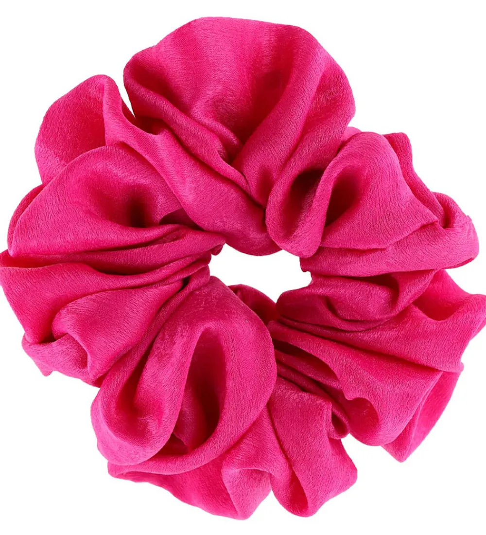 By Stær Scrunchies*Scrunchie - Isabella - 18 cm - Mørk Pink