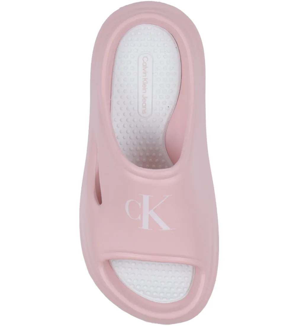 Klipklappere-Calvin Klein Badesandaler - Foam Slide - Pink