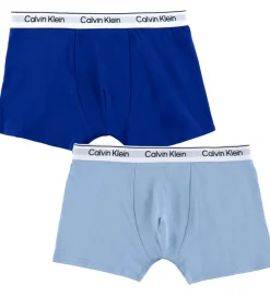 Undertøj-Calvin Klein Boxershorts - 2-pak - Faded Denim/Bold Blue