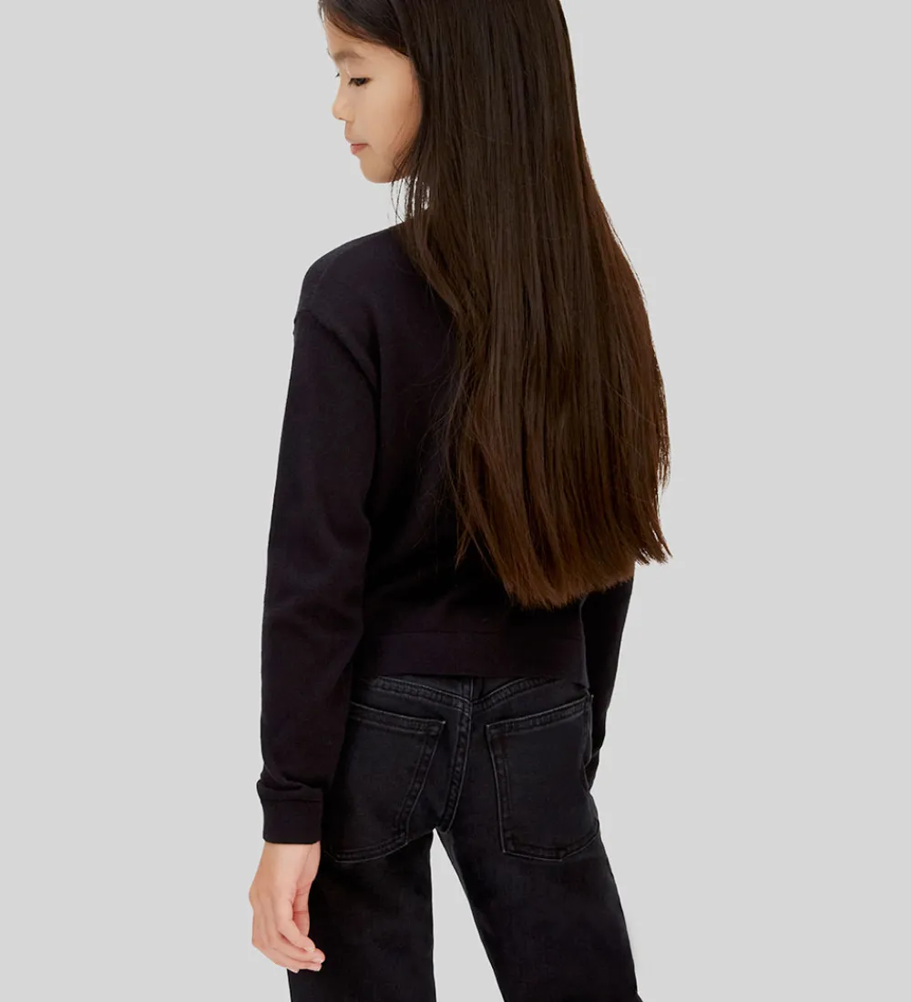 Cardigans-Calvin Klein Cardigan - Strik - CK Black