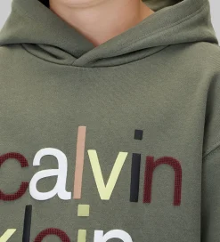 Calvin Klein Hættetrøjer*Hættetrøje - Color Logo - Thyme Green