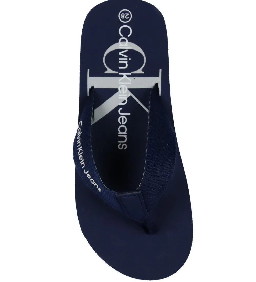 Calvin Klein Klipklappere*Klipklapper - Logo Print - Blå