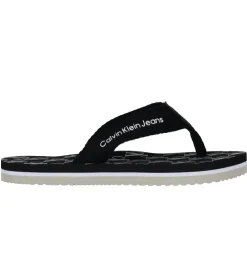 Klipklappere-Calvin Klein Klipklapper - Logo Print - Sort