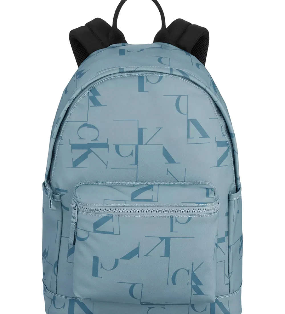Calvin Klein Skoletasker*Skoletaske - City Grid - Faded Denim/Blå