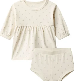 Kjoler-Calvin Klein Sæt - Kjole/Bloomers - Monologo White