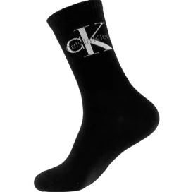 Calvin Klein Strømper|Basis*Strømper - 4-pak - Sort/Hvid m. Logo