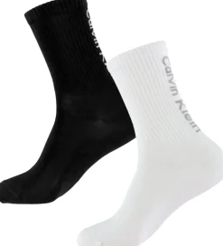 Calvin Klein Strømper|Basis*Strømper - 2-pak - Sort/Hvid