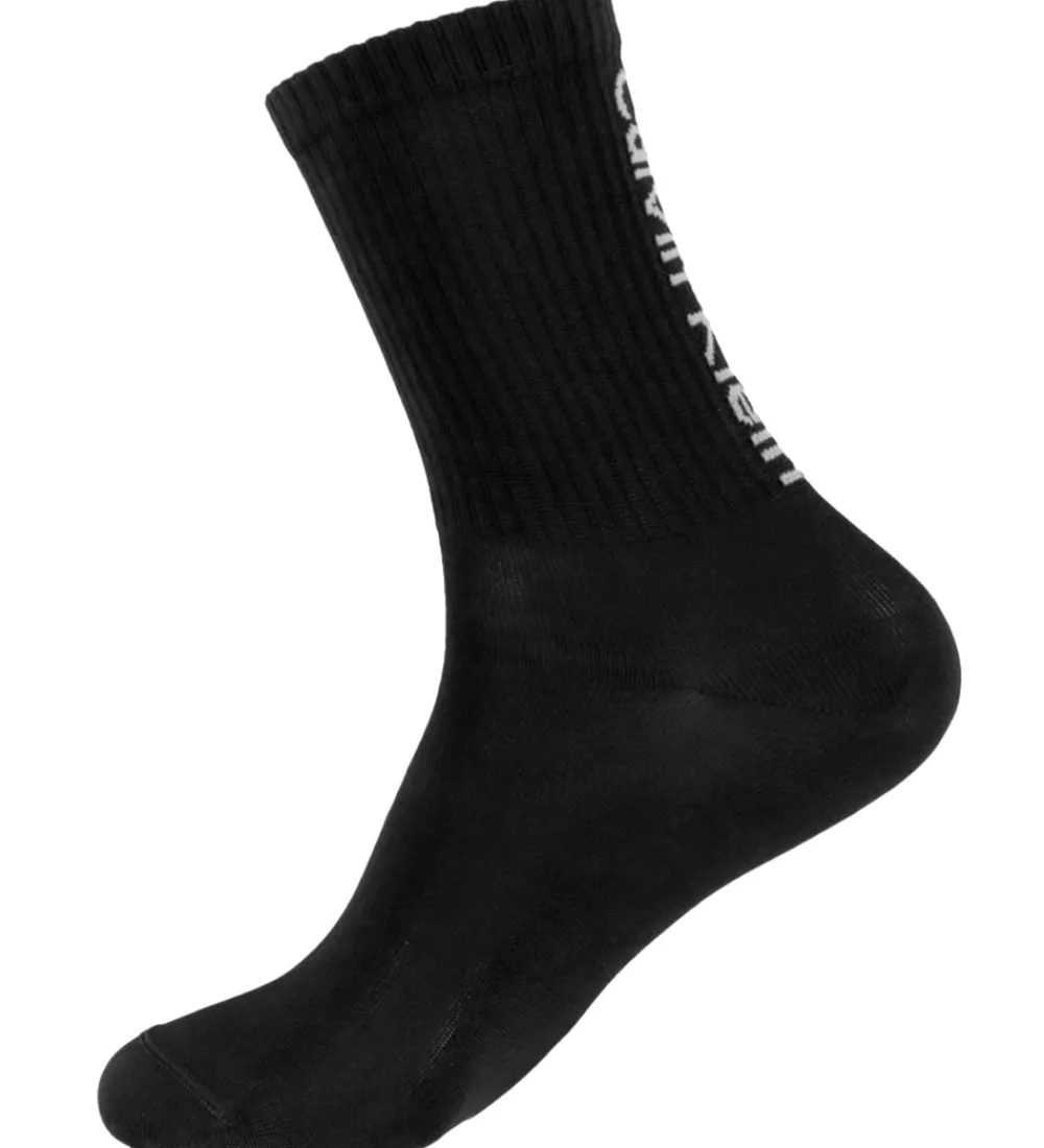 Calvin Klein Strømper|Basis*Strømper - 2-pak - Sort/Hvid