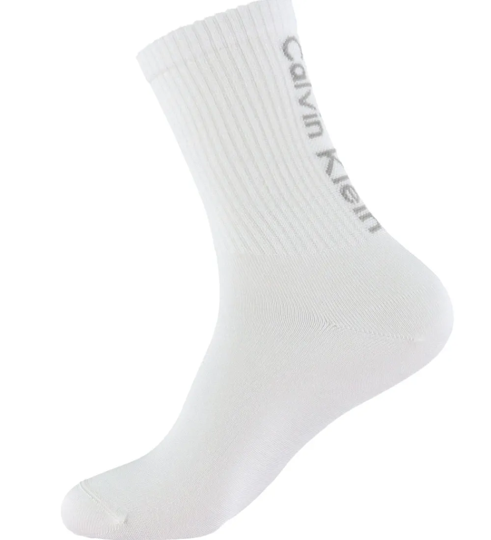 Calvin Klein Strømper|Basis*Strømper - 2-pak - Sort/Hvid