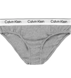 Undertøj-Calvin Klein Trusser - 2-pak - Silver eony/Gråmeleret