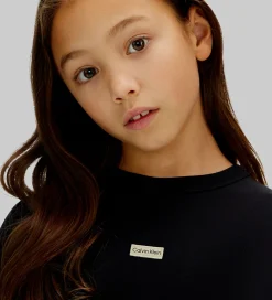 T-Shirts-Calvin Klein T-shirt - Folded Logo Label - CKBlack