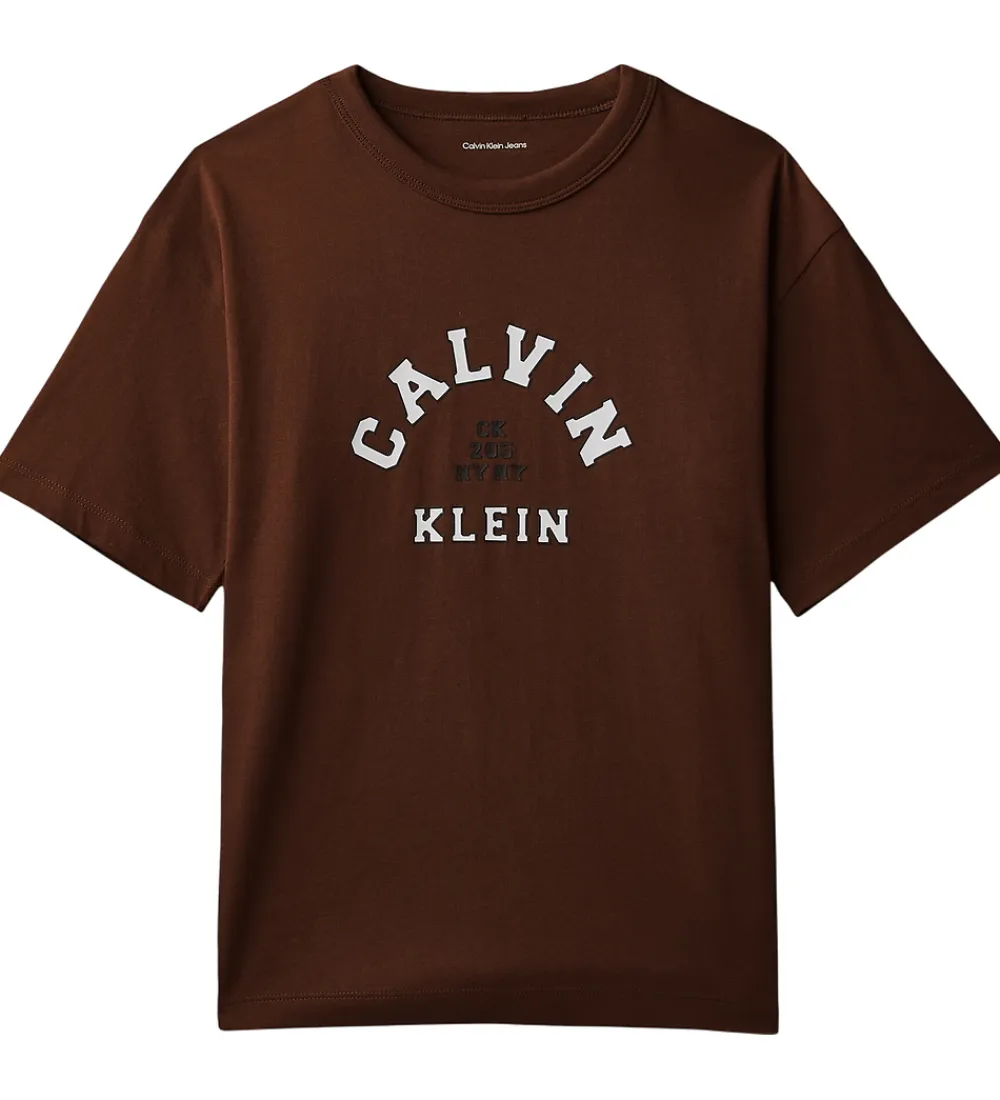 Calvin Klein T-Shirts*T-shirt - Legacy Brown
