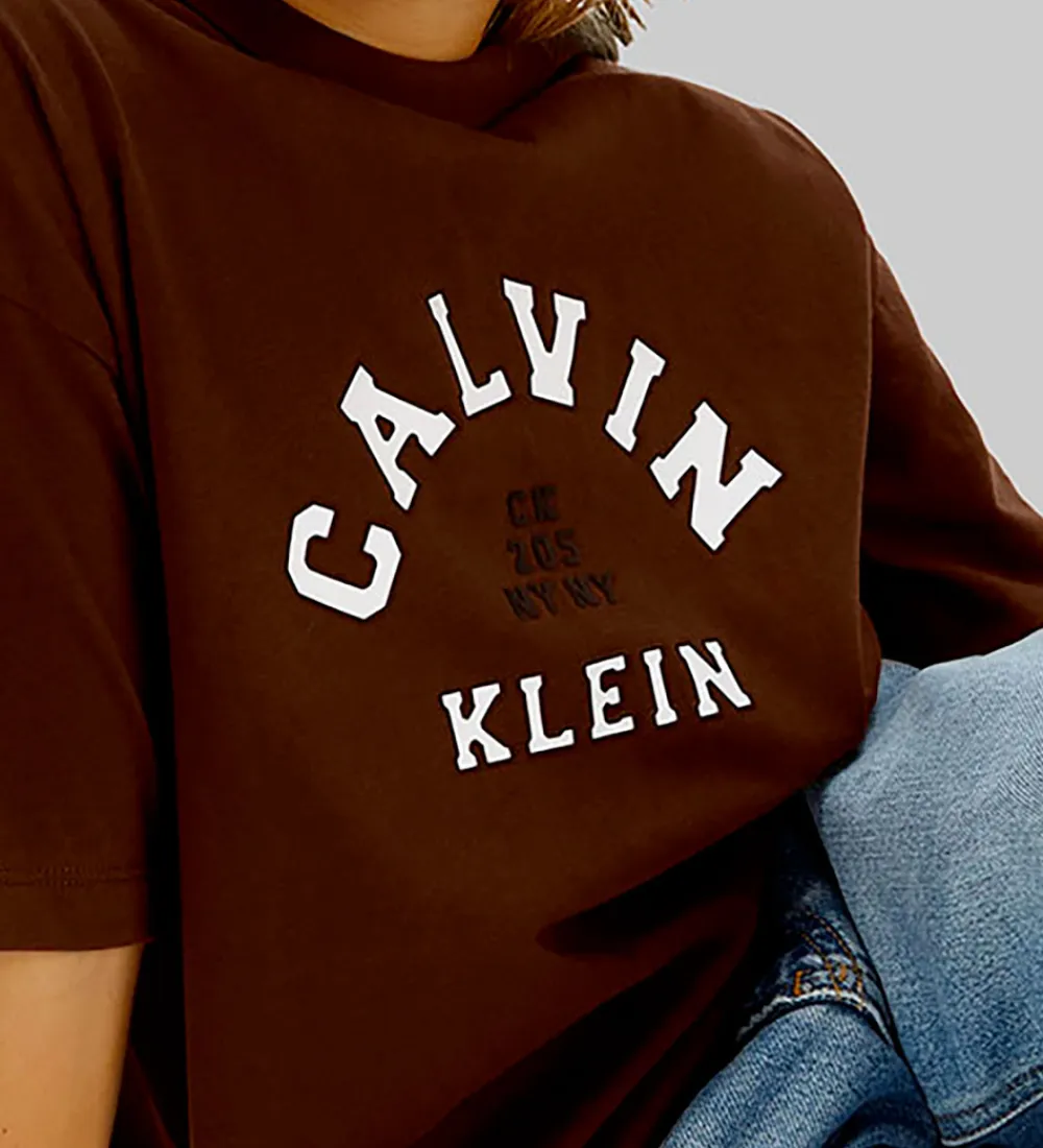Calvin Klein T-Shirts*T-shirt - Legacy Brown
