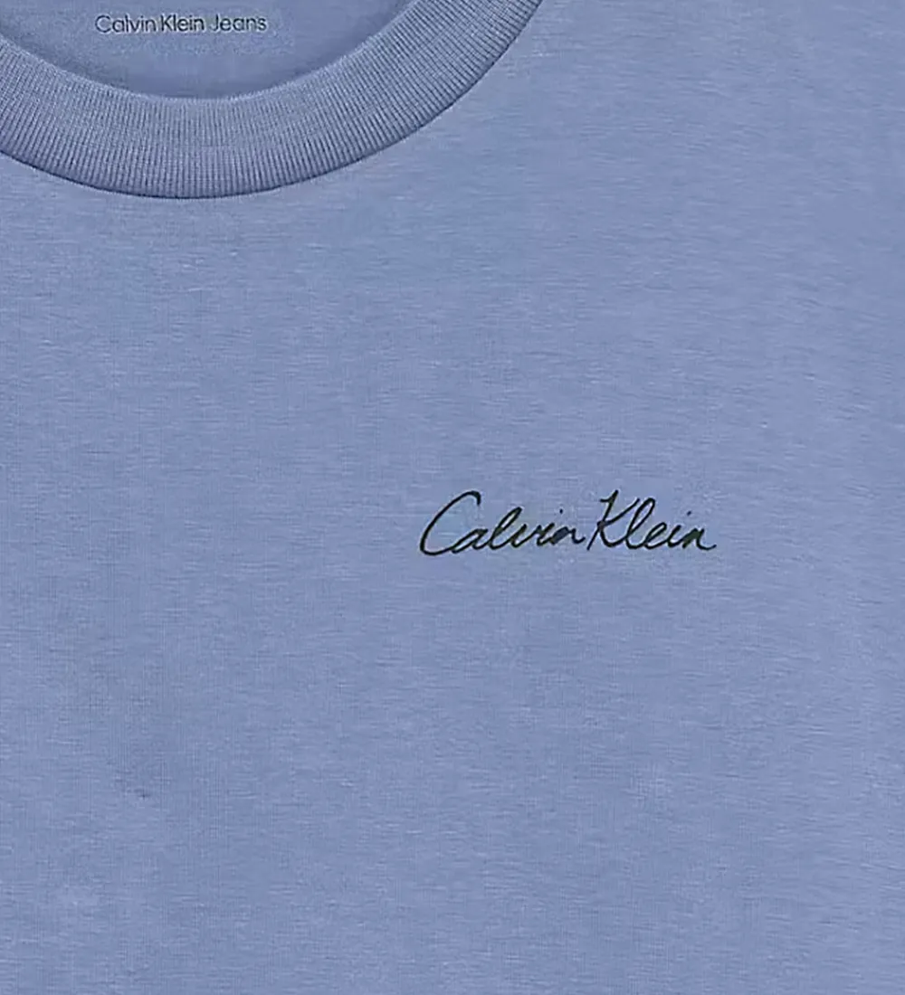 Calvin Klein T-Shirts*T-shirt - Polaroid - Satin Blue