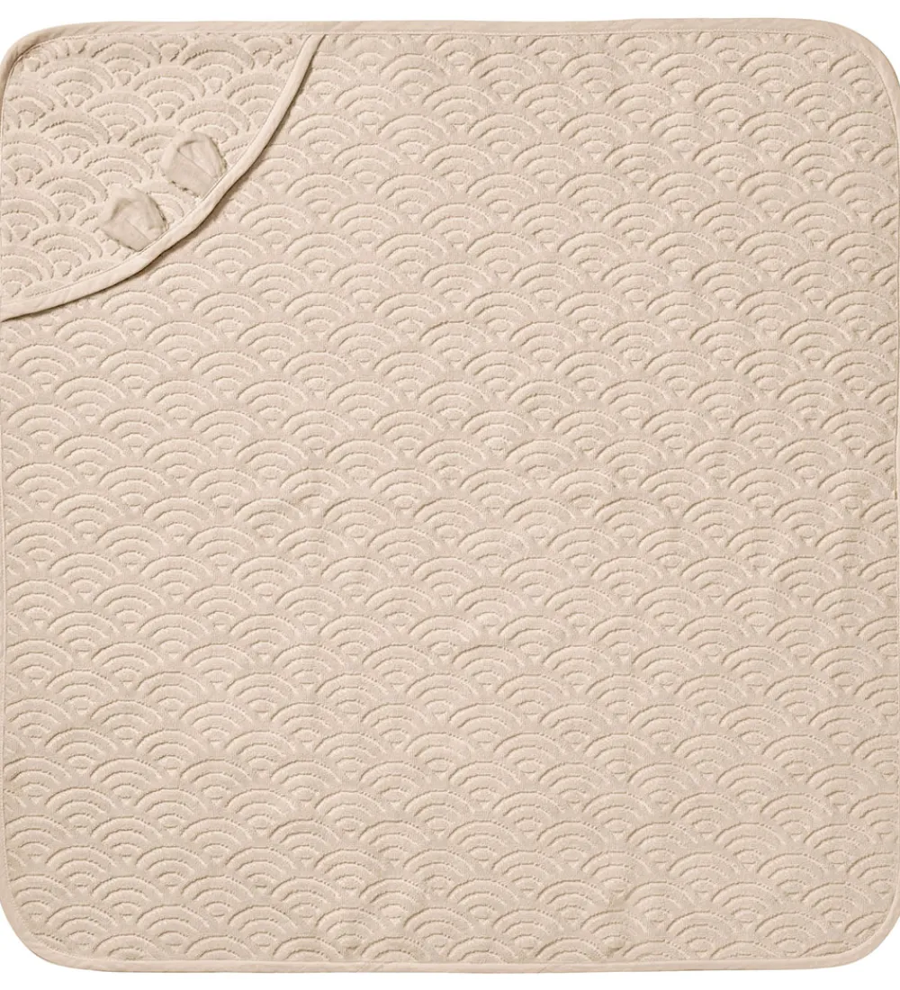 Babyhåndklæde- Og Poncho-Cam Cam Babyhåndklæde - 80x80 cm - Almond m. Ører