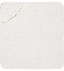 Cam Cam Babyhåndklæde- Og Poncho*Badeslag - 80x80 - Off-White m. Ører