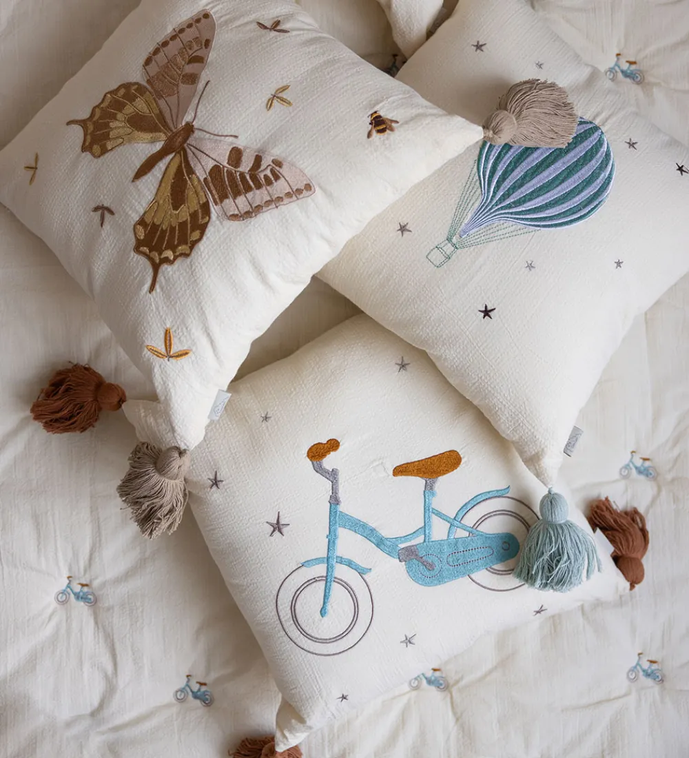 Pyntepuder-Cam Cam Pude - 35x35 cm - Bicycles