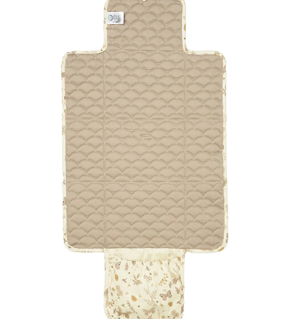 Cam Cam Pusleborde|Puslepuder Og -Underlag*Pusleunderlag - 70x44 cm - Beige m. Blade/Som