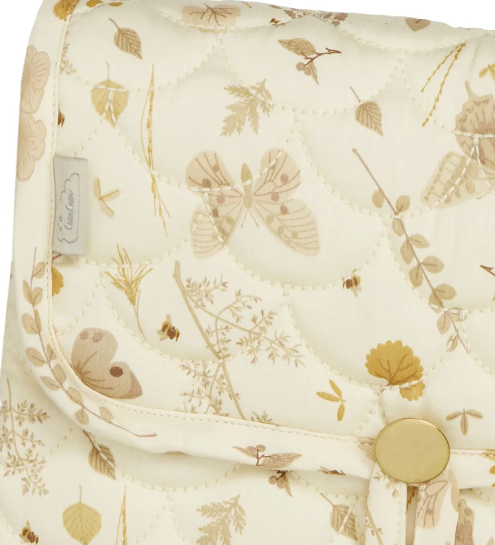 Cam Cam Pusleborde|Puslepuder Og -Underlag*Pusleunderlag - 70x44 cm - Beige m. Blade/Som