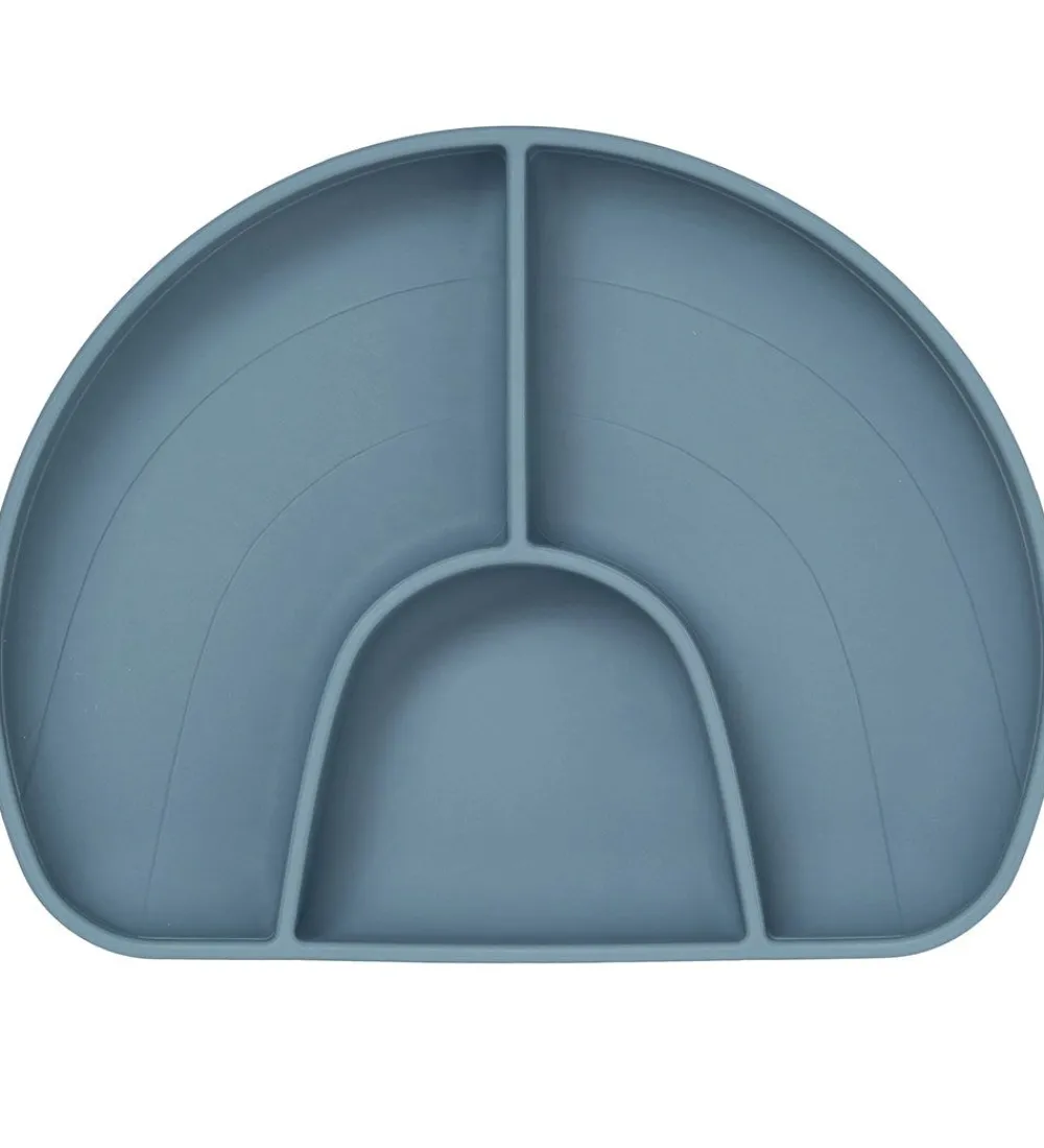 Cam Cam Tallerkener*Tallerken - Silikone - 3 Rum - Rainbow - Midnight Blue