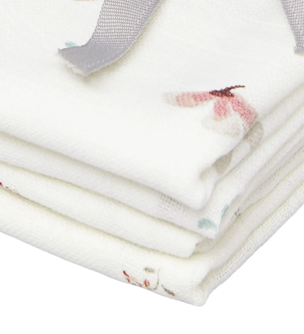 Vaskeklude-Cam Cam Vaskeklude - 4-pak - Mix Poppies - Windflower Creme
