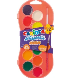 Maling|Kreativ Leg-Carioca Akvarelmaling - 12 Farver - Neon