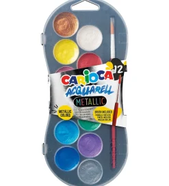 Carioca Maling|Kreativ Leg*Akvarelmaling - 12 Farver - Metallic