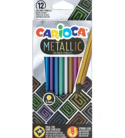 Skriveredskaber-Carioca Farveblyanter - 12 stk. - Metallic