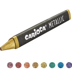 Carioca Skriveredskaber*Voksfarver - 8 stk - Metallic