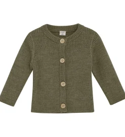 CeLaVi Striktrøjer*Cardigan - Uld - Dusky Green
